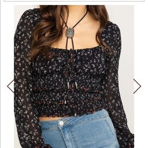 Free People Women's Printed Lolita Top